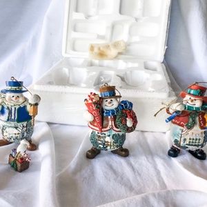 Custom Listing for Thomas Kinkade Snowmen Group #1